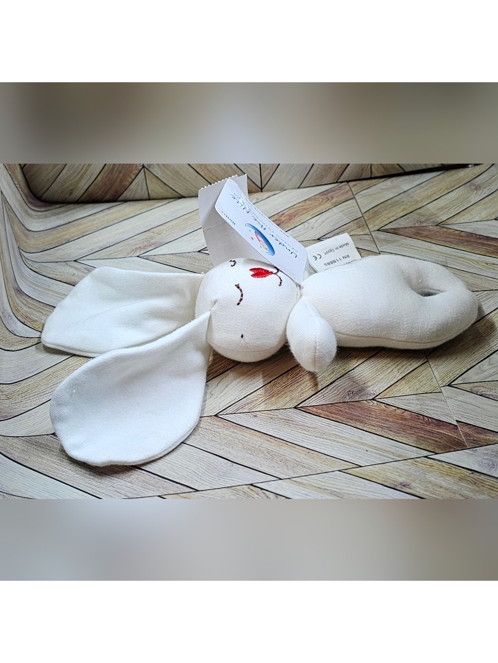 NWT Under The Nile toy organic cotton stuffed bunny rabbit